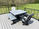 Trestle X Outdoor Square Dining Table