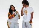 African print joggers | Grey sweatpants