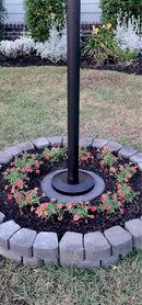 Black Bronze Forged Aerospace Grade Anodized Aluminum Flash Collar - Flagpole Base Cover