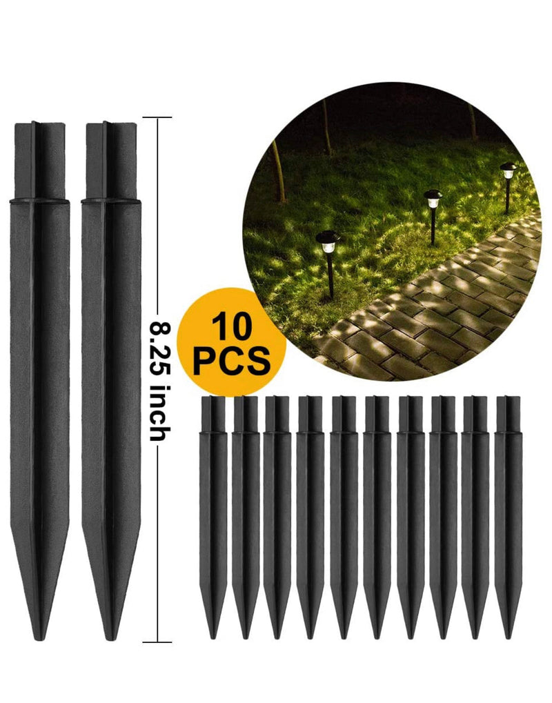 10x Path Light Replacement Stakes Ground Solar Light Spikes for Garden Lamps