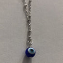Silver Evil Eye protection necklace