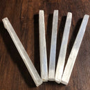 Big rough Selenite wand stick -  Raw Satin spar