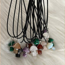 Crystal Mushroom necklace pendant