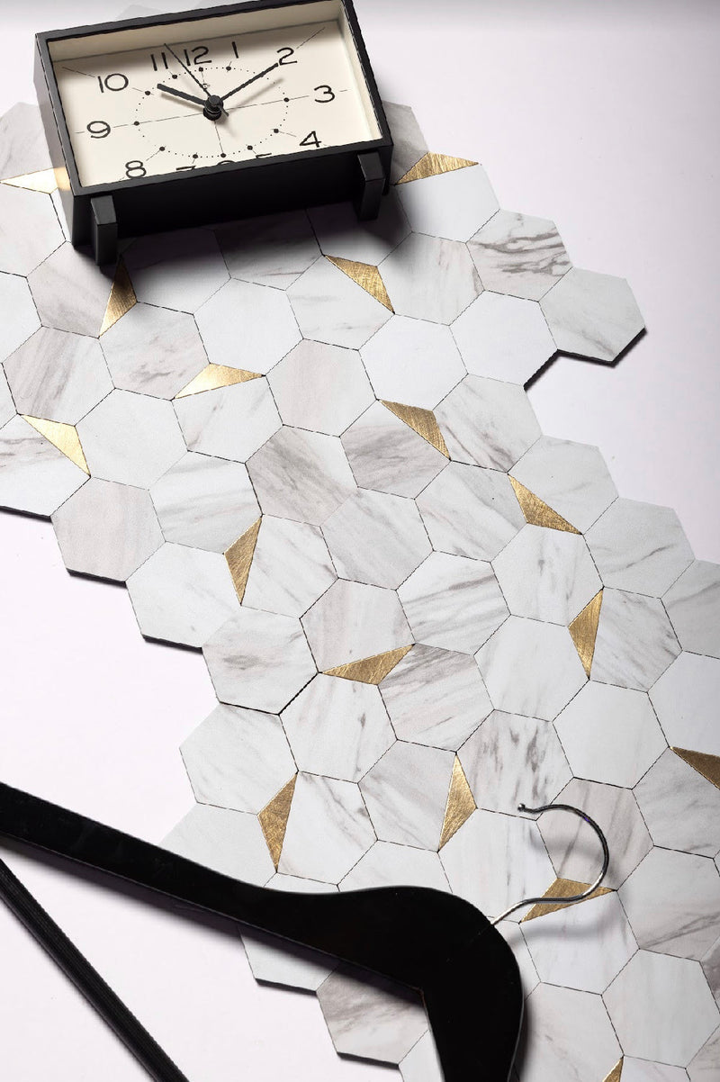 Hexagon Peel and Stick Wall Tiles