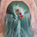 Crystal quartz Hair pins - Bridal Hair clip