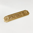 Brass "Private" Door Sign 4-3/4" W x 1-1/4" H - Door Hardware Office Sign