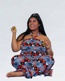 Multi-way Yoga jumpsuit - African print one piece
