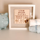 Baby Stats Keepsake Frame