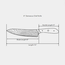 8" Damascus Chef Knife