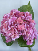 Bundle of 3 Artificial Real Touch Hydrangea Stem