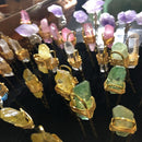 Crystal quartz Hair pins - Bridal Hair clip
