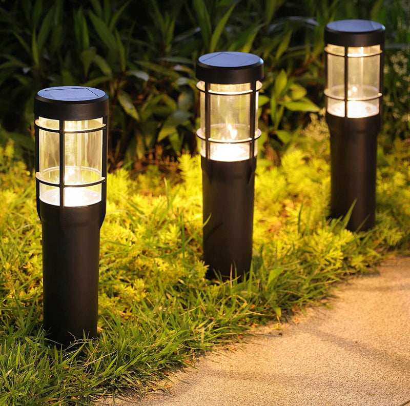 SmartYard Solar Pathway Lights, 6 Pack Solar Outdoor Lights Up to 14 Hrs Warm White & RGB