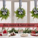 Mini Christmas Cabinet Wreath