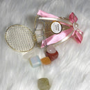 Crystal box gift set with Rose quartz heart necklace
