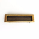 Recessed Antique Brass Closet and Drawer Pulls