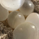 Satin spar egg- Selenite crystal| Aura cleansing