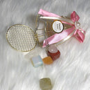 Crystal box gift set with Rose quartz heart necklace