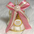 Crystal box gift set with Rose quartz heart necklace