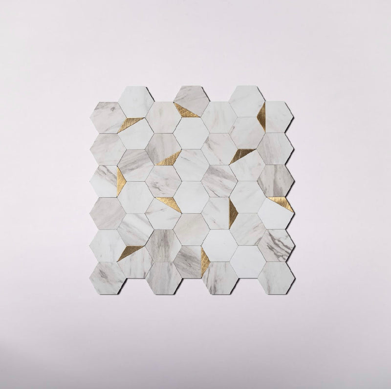 Hexagon Peel and Stick Wall Tiles