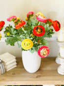 Artificial  Real Touch Ranunculus Stem-Bundle of 3