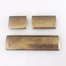 Rectangular Drawer  "Roman" Pulls in Aged Brass