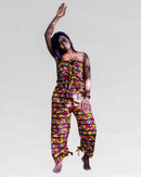 Multi-way Yoga jumpsuit - African print one piece