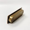 Recessed Antique Brass Closet and Drawer Pulls