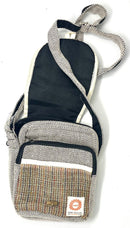 Hemp passport messenger bag