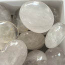 Large Clear quartz Palm Stone