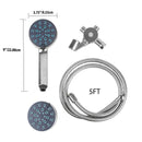 Home Basics Pure Paradise 3 Function Fixed and Handheld Dual Shower Head, Chrome