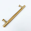 Brass Solid "Texture No.2" Knurled Drawer Pulls and Knobs in Satin Brass