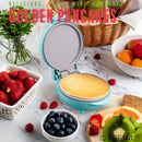 PREMIUS Ceramic Non-Stick Mini Snack Flat Griddle Maker, 4 Inch Mold