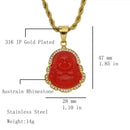 Smiling Buddha pendant necklace - Quartzite