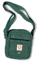 Boho/hippie small crossbody hemp bag