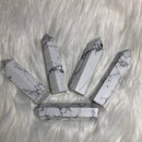 White Howlite point Tower - AAA Howlite crystal