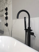 Zeek Floor Tub Faucet Matte Black F-TB51