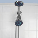 Home Basics Pure Paradise 3 Function Fixed and Handheld Dual Shower Head, Chrome