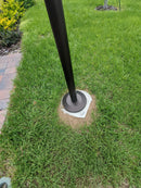 Black Bronze Forged Aerospace Grade Anodized Aluminum Flash Collar - Flagpole Base Cover