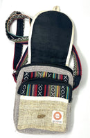 Hemp passport messenger bag