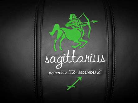 Sagittarius Green Logo Panel