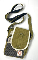 Hemp passport messenger bag
