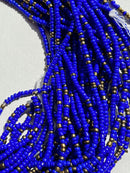 Blue and Gold Waist Beads
