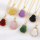 Buddha fortune necklace with Gold chain