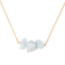 Raw crystal gold necklace | Amethyst nugget | Citrine necklace| Rose quartz necklace