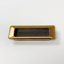 Recessed Antique Brass Closet and Drawer Pulls