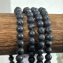 Black Lava stone bracelet | Stone diffuser bracelet
