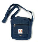 Boho/hippie small crossbody hemp bag