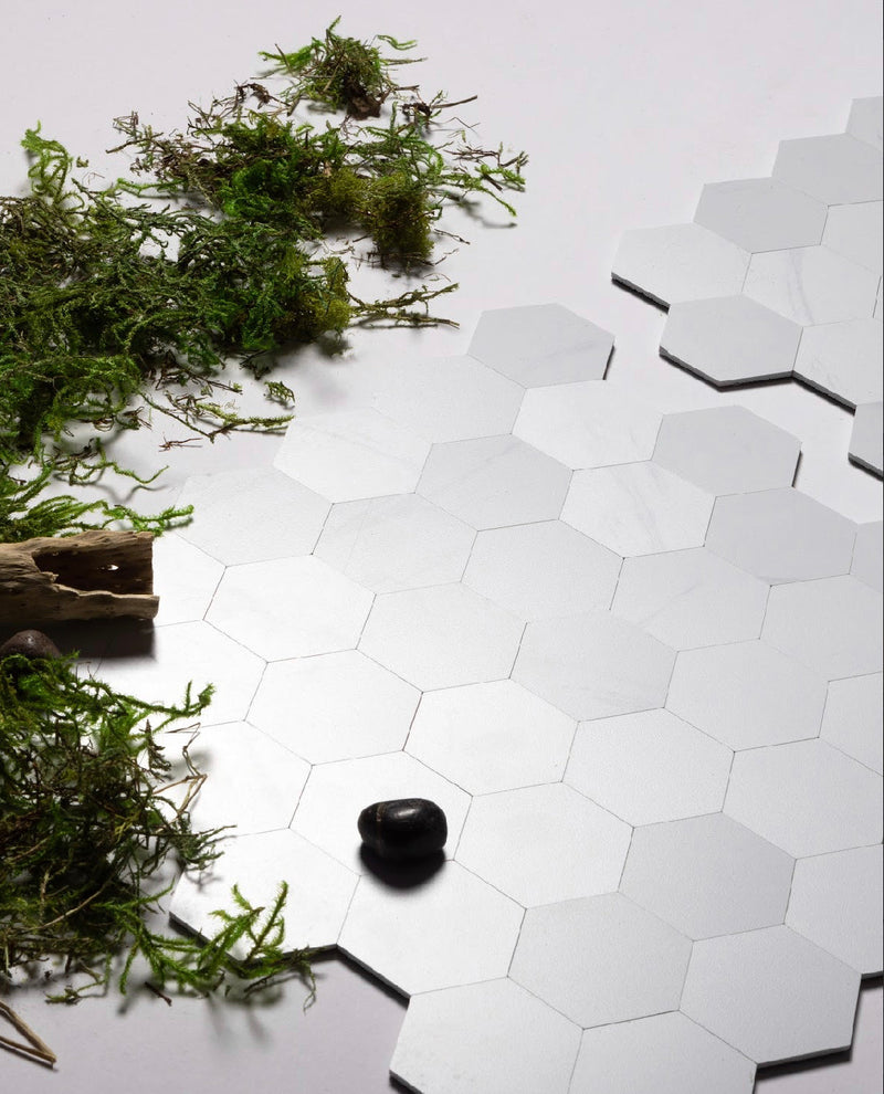 Hexagon Peel and Stick Wall Tiles