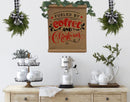 Mini Christmas Cabinet Wreath