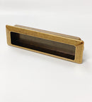 Recessed Antique Brass Closet and Drawer Pulls
